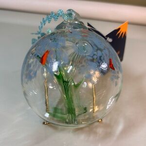 KITRAS Art  Sympathy 4" Medium Glass Orb Ornament Ball 0467
